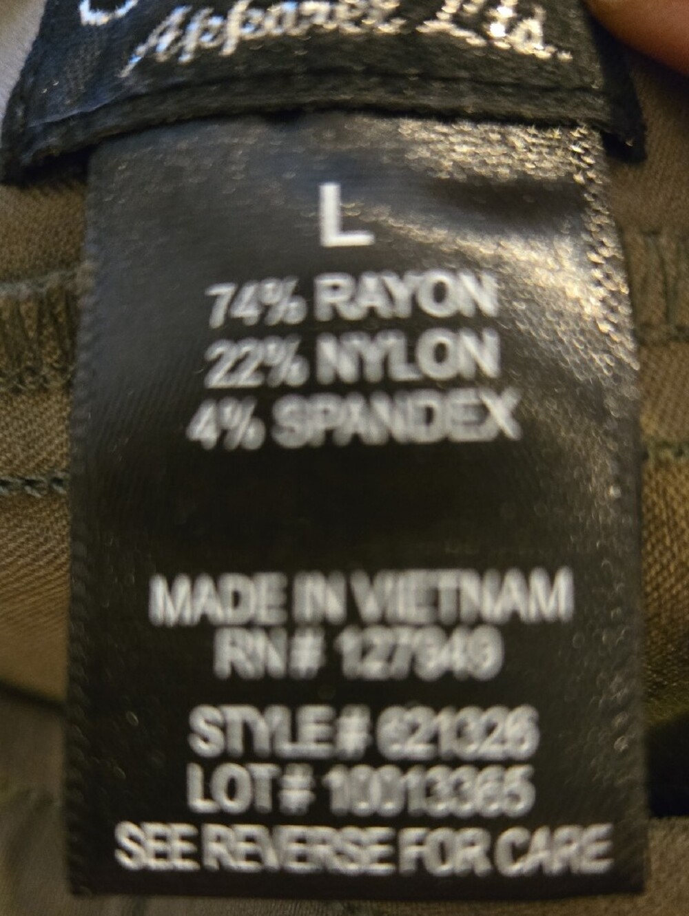 Soho Olive Cropped Pull-On Pants - Picture 4 of 6